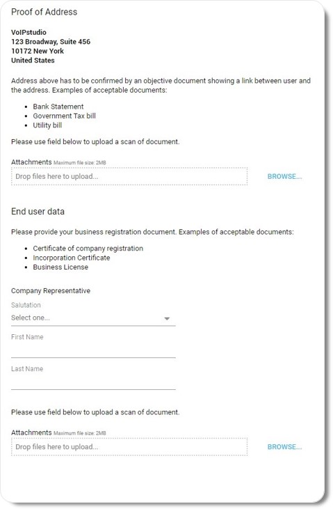 VoIPstudio Verification Data