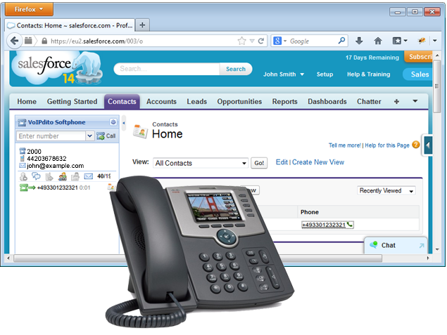 Salesforce VoIPstudio Call Center integration