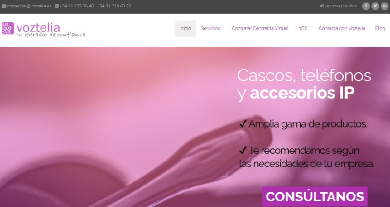 Proveedor VoIP España Voztelia