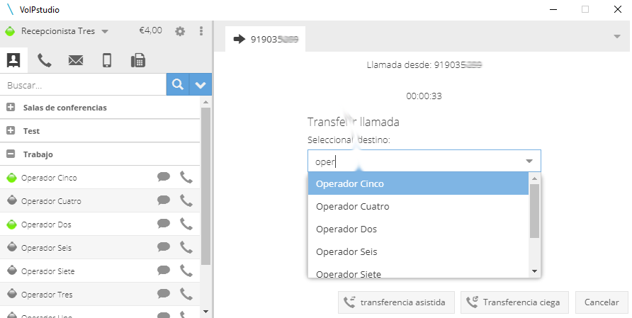Transferencia de llamadas VoIP