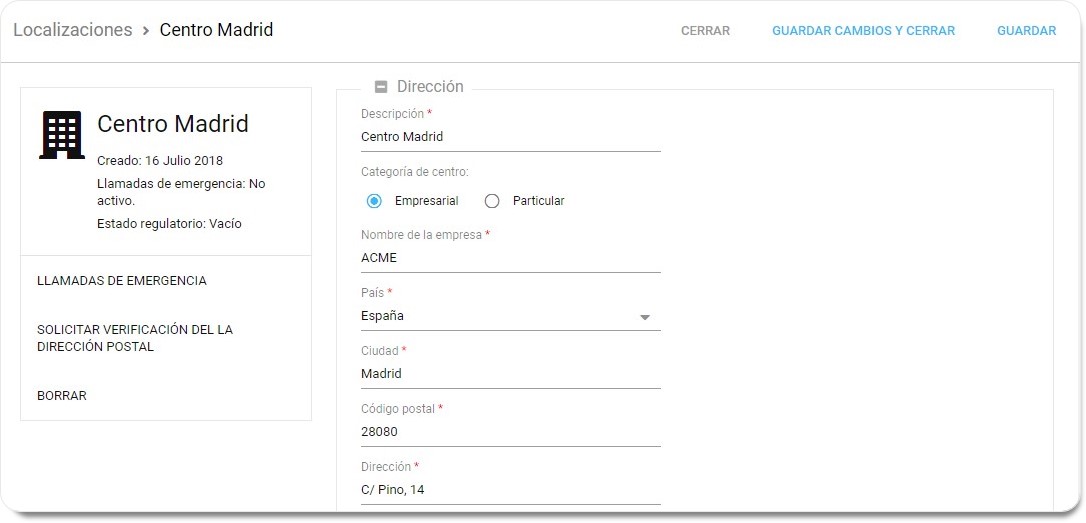 VoIPstudio Localizacion Detalle