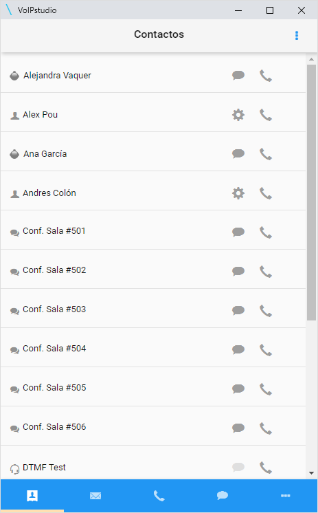 contactos chrome VoIPstudio