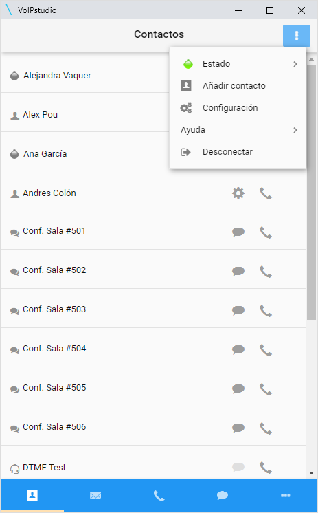 opciones Chrome VOIP