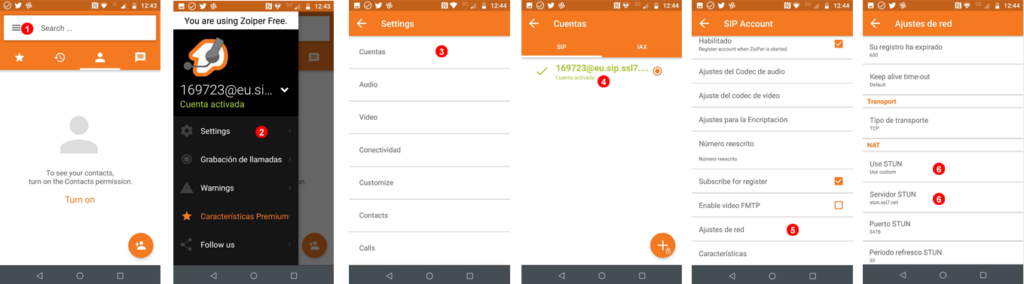 configurar stun voipstudio