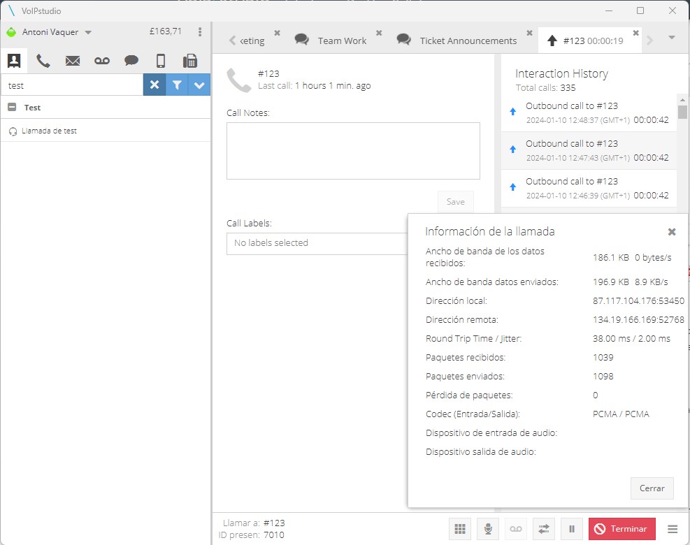 red WiFi soporta VoIP