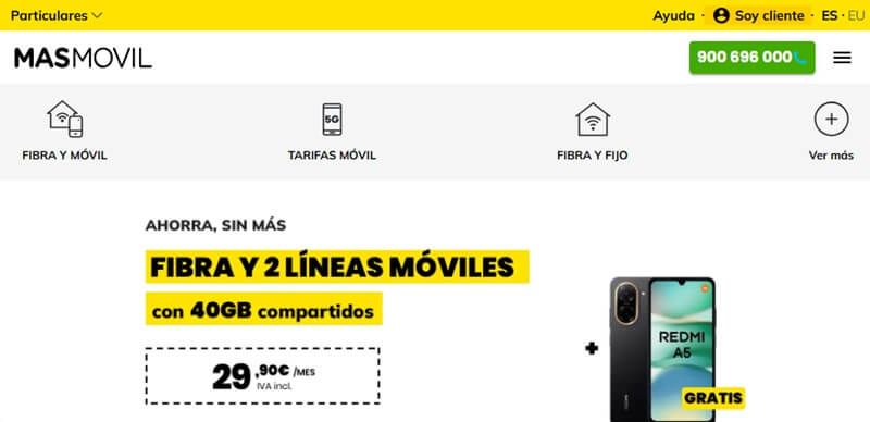 Operador telefonía Mas Movil