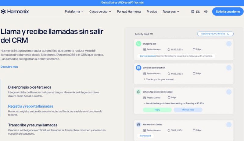 Centralita virtual Harmonix