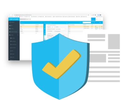 Security shield illustration