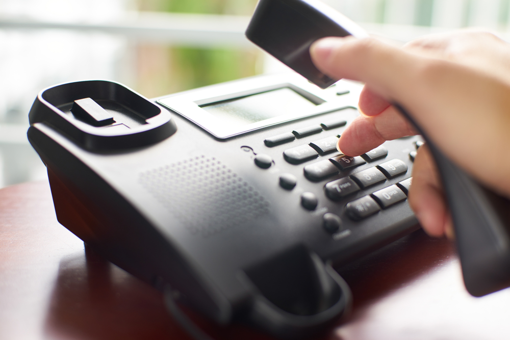 dialing-on-a-business-phone-system