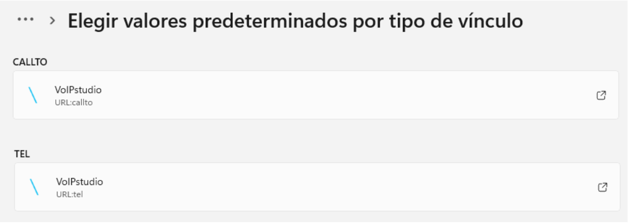 Cambiar aplicacion enlaces Tel en Windows