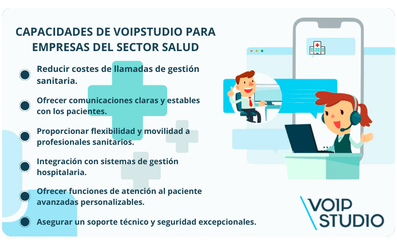 VoIPstudio sector salud