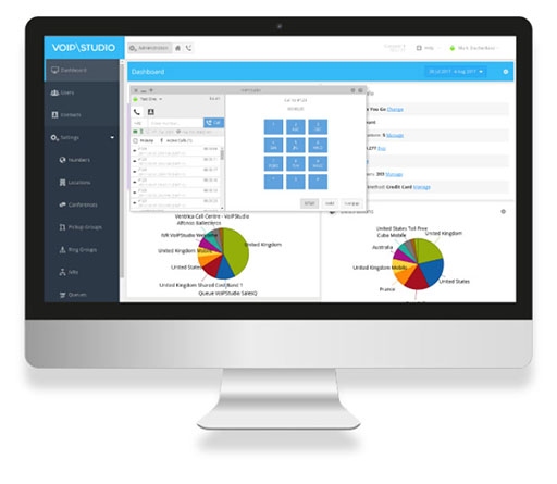 panel de escritorio para mensajes de texto