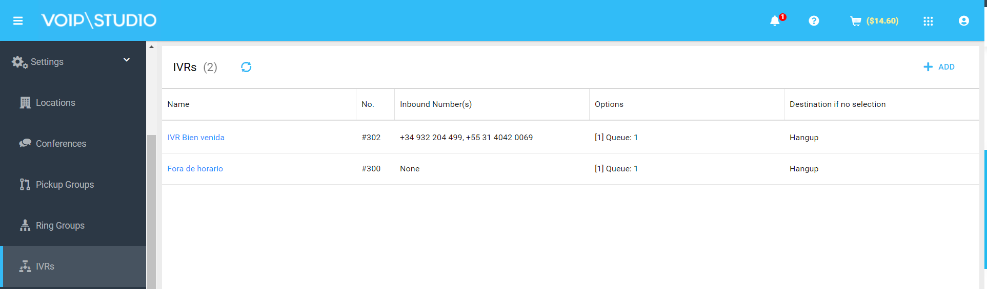 configure IVR welcome guide 2