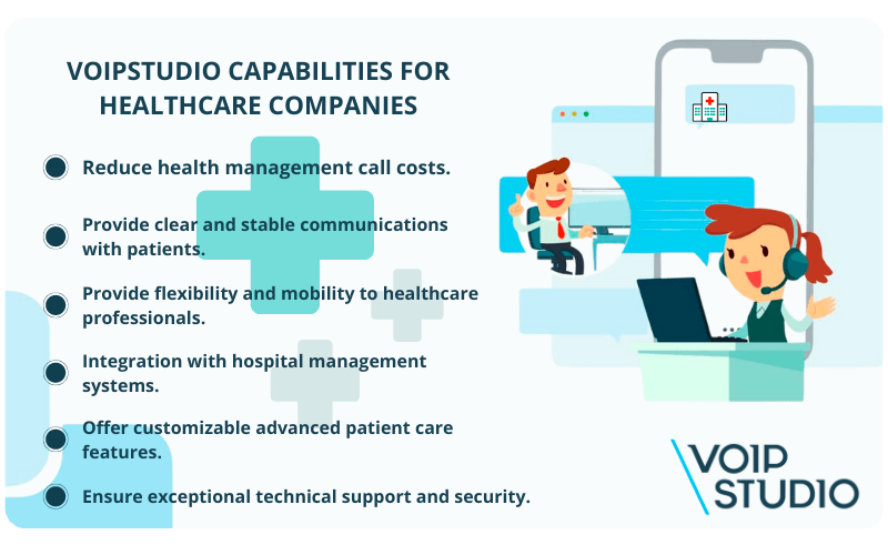VoIPstudio health industry