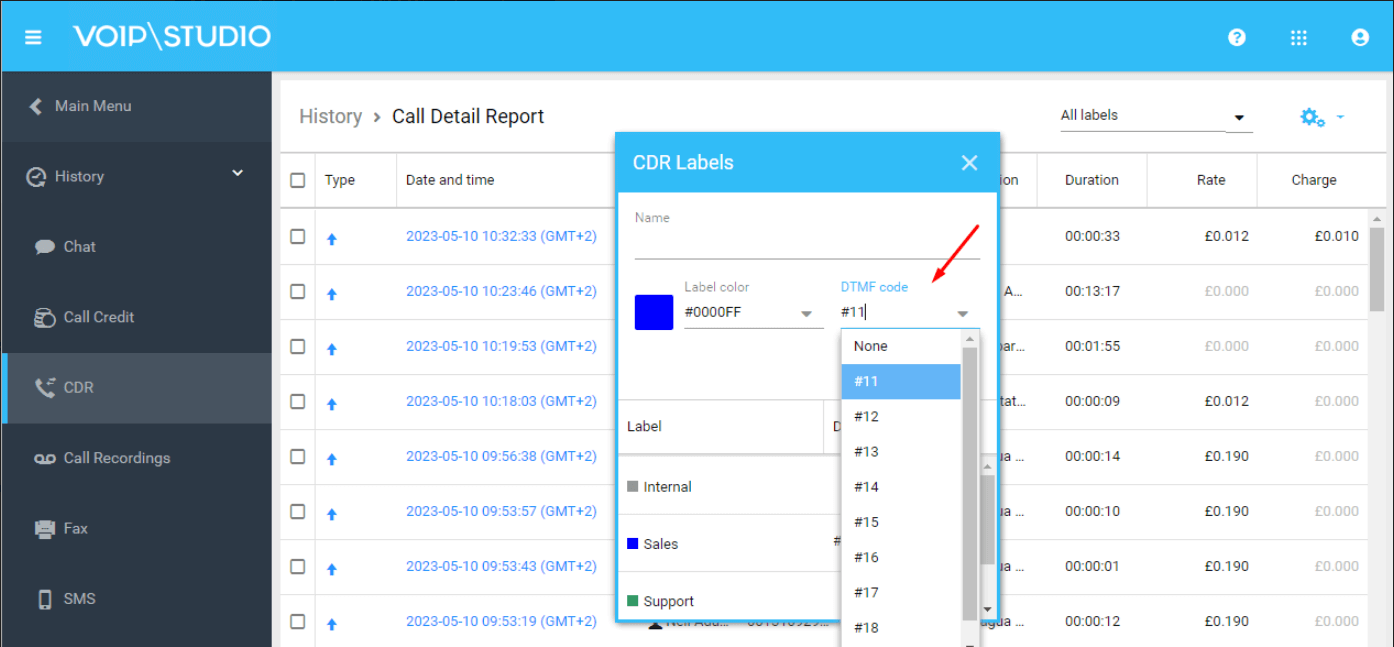 Tagging call from IP Deskphone in VoIPstudio