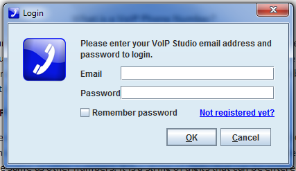 VoIP login