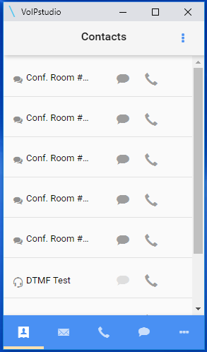 VoIP Studio Call History